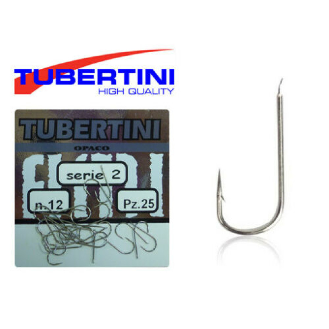 Hameçons Pêche Série 071 Size 2/0 Tubertini Owner Noir Chrome Traina
